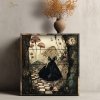 Papier morwowy decoupage FPA1030 seria Czary Alicji - Alicja, karty, szachy, grzyby, baśniowe kompozycje* Mulberry decoupage paper FPA1030 Alice's Magic series - Alice, cards, chess, mushrooms, fairy-tale compositions* Papel decoupage morera FPA1030 Seri